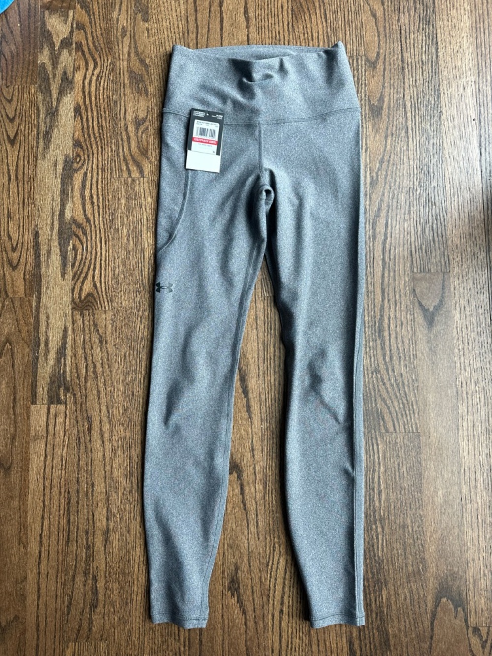 Under Armour Women Gray High-Waist Performance Leggings XS short NWOT